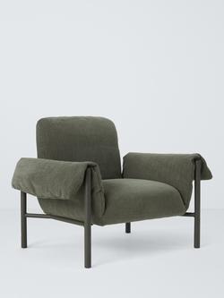 John Lewis Pillow Lounge Armchair, Green