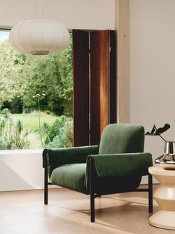 John Lewis Pillow Lounge Armchair - view 2, Green