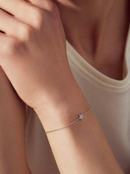 Sif Jakobs Jewellery Cubic Zirconia Star Bracelet - view 2, Silver