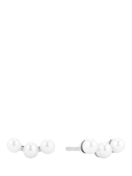 Sif Jakobs Jewellery Perla Tre Pearl Earrings, Silver