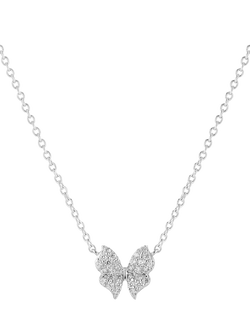 Sif Jakobs Jewellery Farfalla Butterfly Necklace, Silver