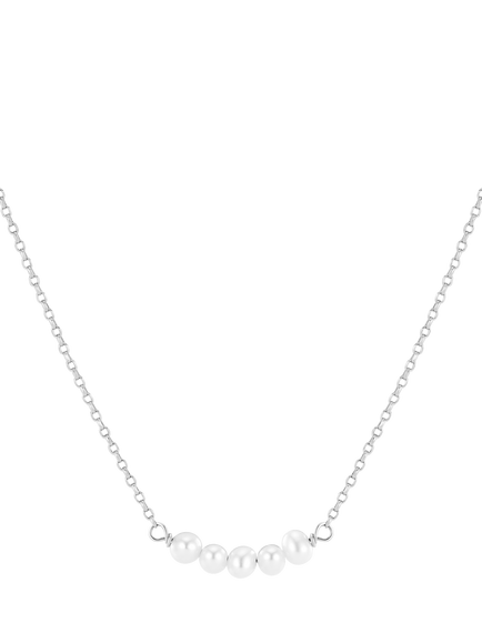 Sif Jakobs Jewellery Perla Cinque Pearl Necklace, Silver