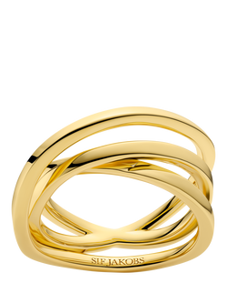 Sif Jakobs Jewellery Spirale Pianura Ring, Gold, P - view 2, Gold