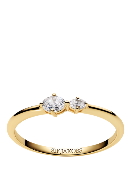 Sif Jakobs Jewellery Ovale Due Ring, Gold, Q, Gold