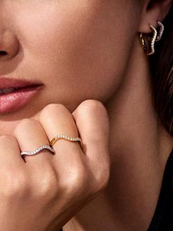 Sif Jakobs Jewellery Ellera Waves Medio Ring, Silver - view 2, Silver