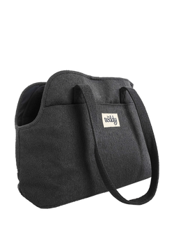 By Teddy Bouclé Dog Carrier, Blue Navy - view 2, Blue Navy