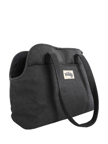 By Teddy Bouclé Dog Carrier, Blue Navy - view 2, Blue Navy