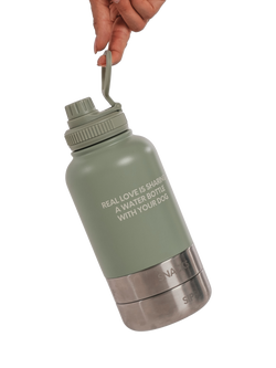 By Teddy Dog Bowl Water Bottle, Green Mint - view 2, Green Mint