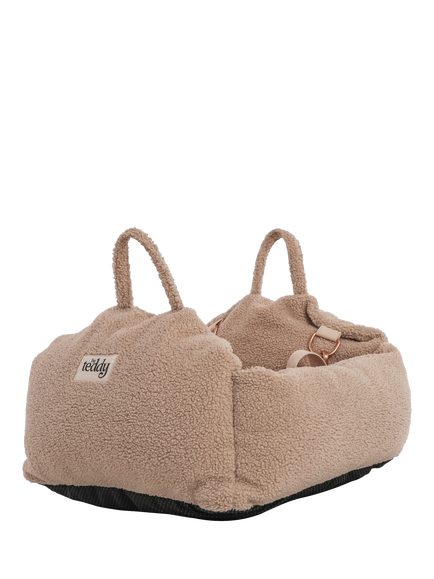 By Teddy Cosy Dog Car Seat, Natural Oatmeal - view 2, Natural Oatmeal