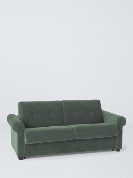 John Lewis Slumber Classic Large 3 Seater Sofa Bed, Moss