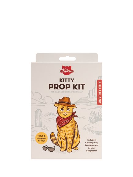Kikkerland Kitty Western Dress Up Kit, Red