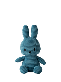 Bon Ton Toys Miffy Corduroy Soft Toy, 23cm - view 2, Aviator Blue