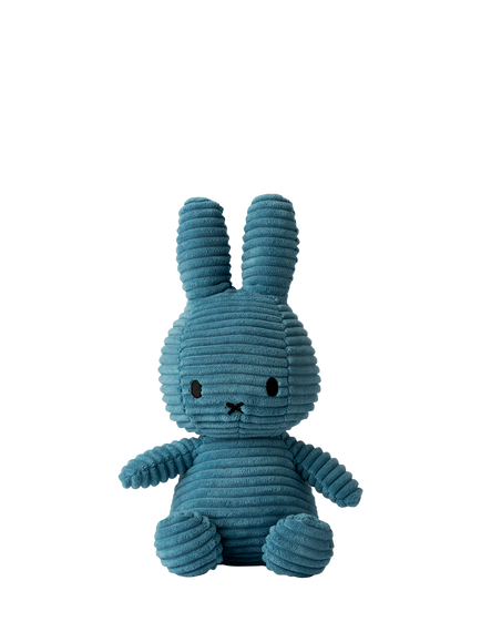 Bon Ton Toys Miffy Corduroy Soft Toy, 23cm - view 2, Aviator Blue
