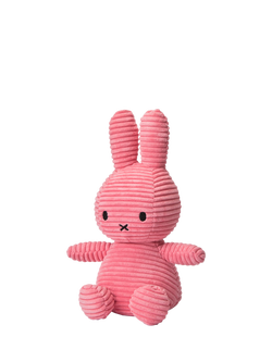 Bon Ton Toys Miffy Corduroy Soft Toy, 23cm - view 2, Bubblegum Pink
