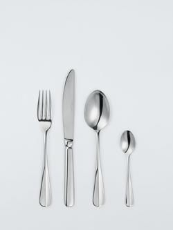 John Lewis Baguette Stainless Steel Cutlery Set, 4 Piece/1 Place Setting, Silver