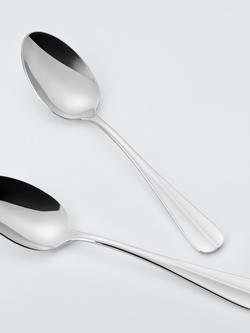 John Lewis Baguette Stainless Steel Table Spoons, Set of 4 - view 2, Silver