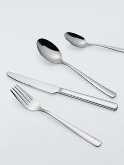 John Lewis Dine Stainless Steel Cutlery Set, 16 Piece/4 Place Settings - view 2, Silver
