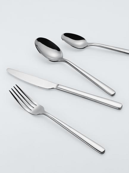 John Lewis Orbit Stainless Steel Cutlery Set, 16 Piece/4 Place Settings - view 2, Silver