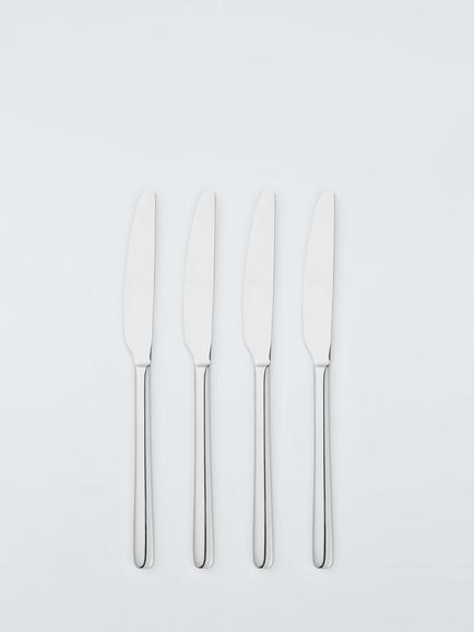 John Lewis Orbit Stainless Steel Table Knives, Set of 4, Silver