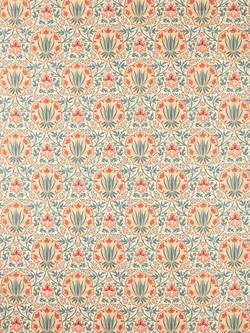 Morris & Co. Iris & Rose Furnishing Fabric, Indigo/Crimson
