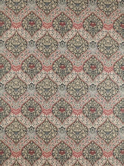 Morris & Co. Norbury Weave Furnishing Fabric, Slate/Plum