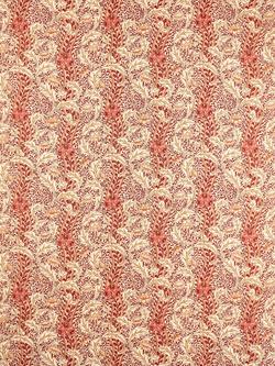 Morris & Co. Wild Tulip & Vine Embroidery Furnishing Fabric, Linen/Plum