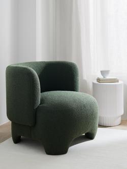 John Lewis Elephant Armchair, Green Boucle - view 2, Green Boucle