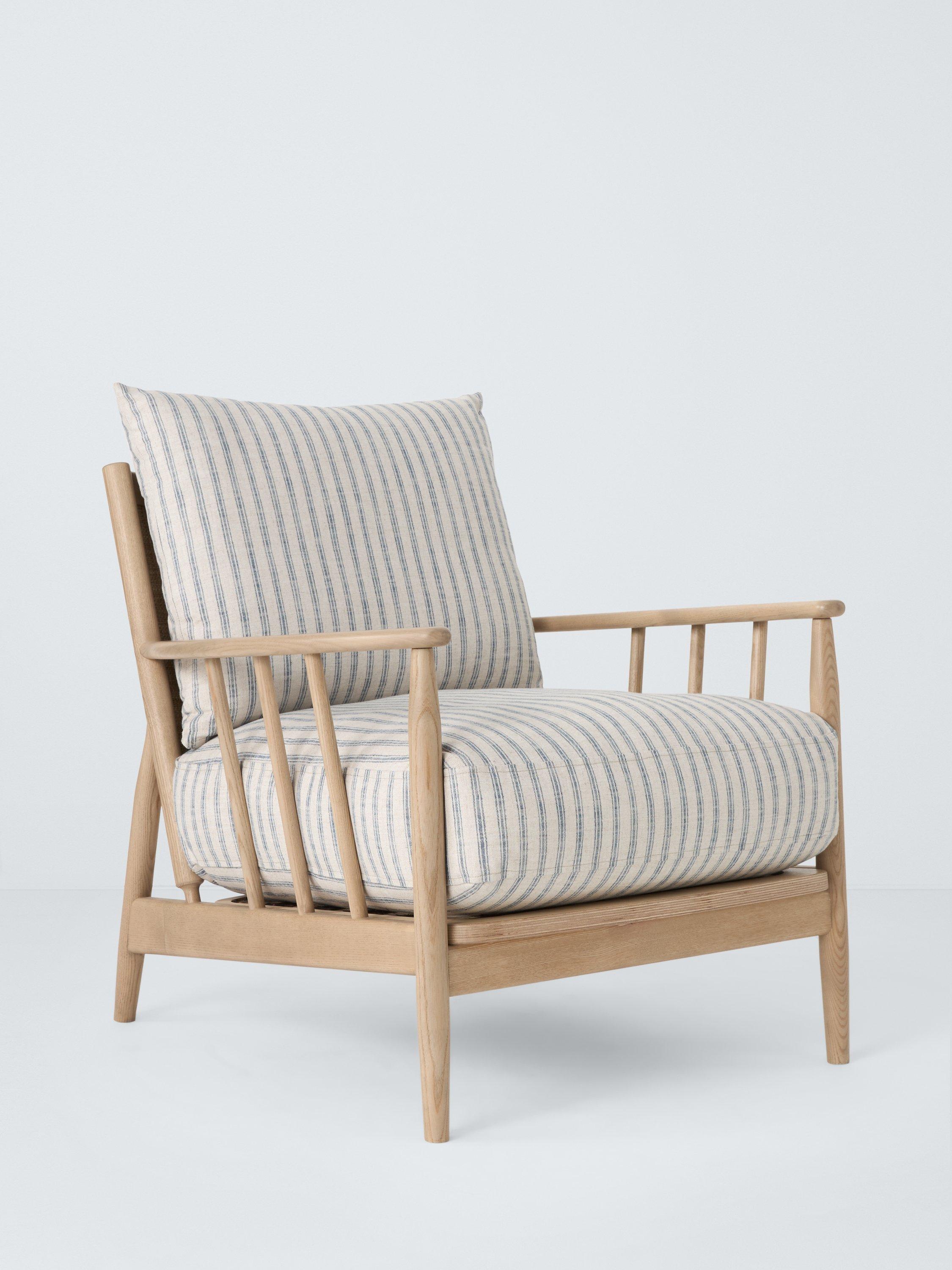 Cookham Range, John Lewis Cookham Armchair, Light Leg, Trio Stripe