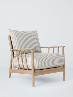 John Lewis Cookham Armchair, Light Leg, Trio Stripe