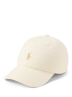 Ralph Lauren Cotton Logo Baseball Cap, Parchment Cream, Parchment Cream