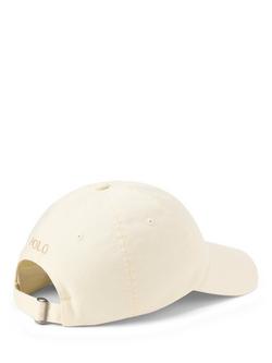Ralph Lauren Cotton Logo Baseball Cap, Parchment Cream - view 2, Parchment Cream