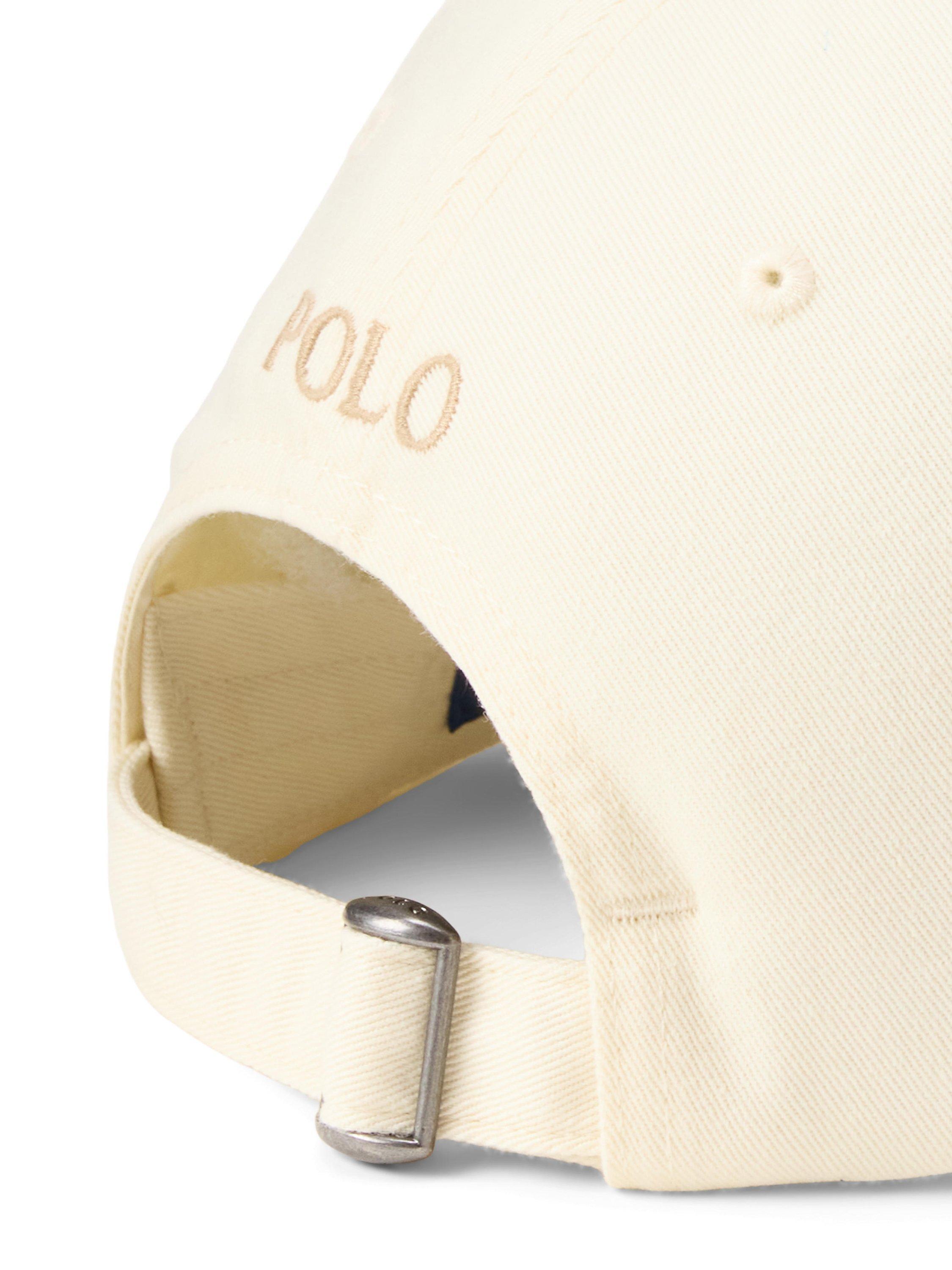 Product image 3 of 3, which shows Ralph Lauren Cotton Logo Baseball Cap, Parchment Cream
