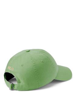 Ralph Lauren Cotton Logo Baseball Cap, Outback Green - view 2, Outback Green