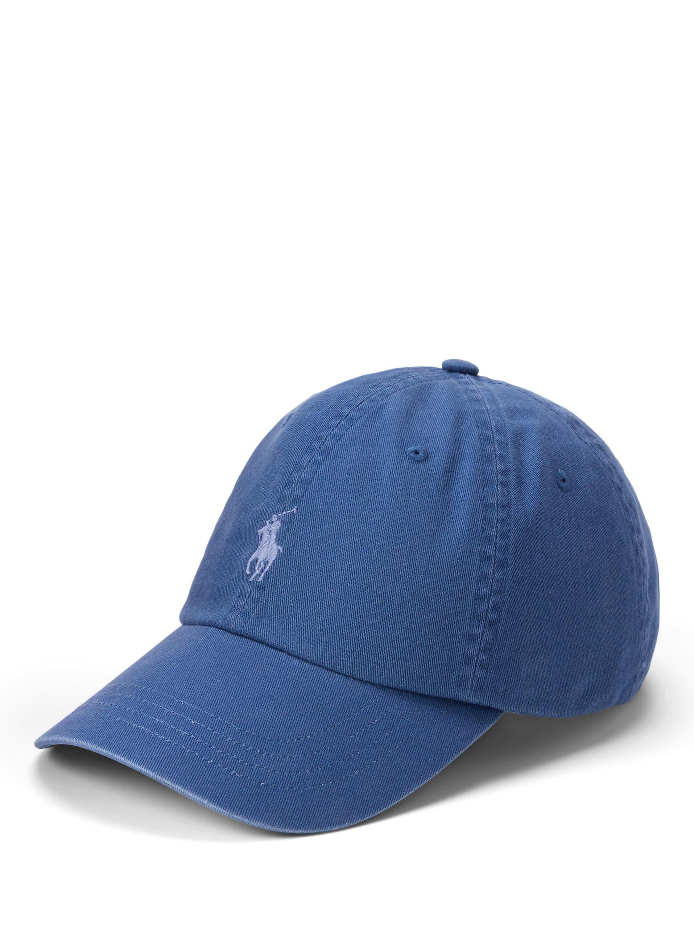 Product image 1 of 3, which shows Ralph Lauren Cotton Logo Baseball Cap, Old Royal