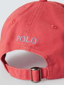 Ralph Lauren Iconic Cotton Chino Baseball Cap - view 2, Red Sky