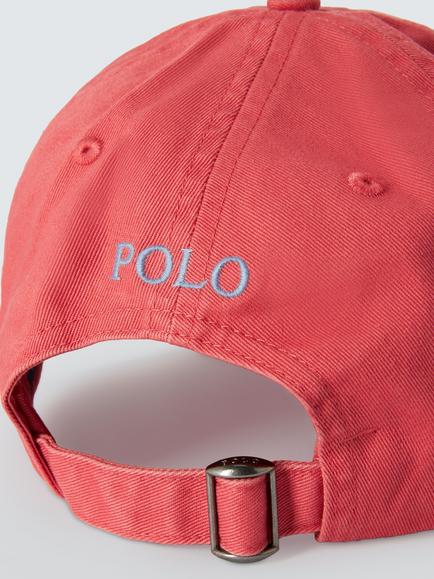 Ralph Lauren Iconic Cotton Chino Baseball Cap - view 2, Red Sky
