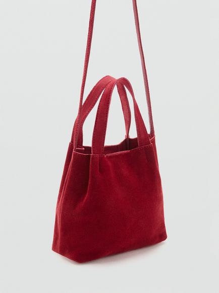 Mango Rouge Handbag, Red - view 2, Red