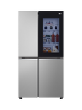 LG OUTLET InstaView GSVV80PYLL AM Freestanding 60/40 American Fridge Freezer, Like New, Prime Silver