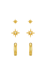 Aretes De Cristal De Doble Aro Helias De Ted Baker Oro | Envío Gratis