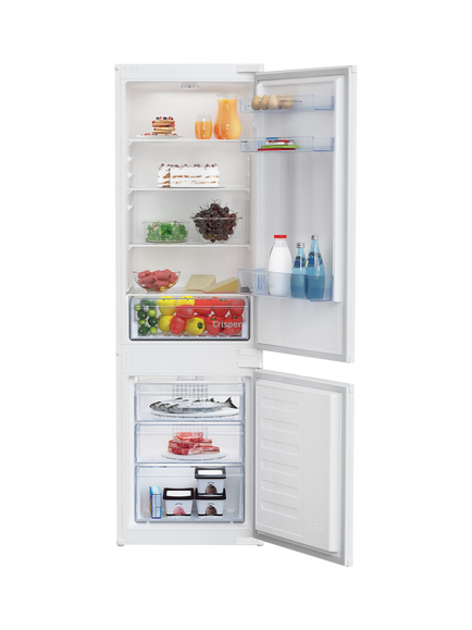 Beko OUTLET BCFD473 Integrated 70/30 Fridge Freezer, Like New, White, White
