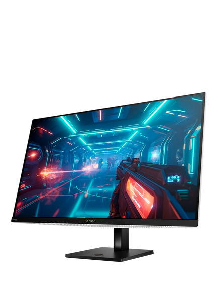 HP OMEN Transcend 32 OLED HDR 4K Ultra HD Gaming Monitor, 31.5”, Black Bezel; White - view 2, Black Bezel; White