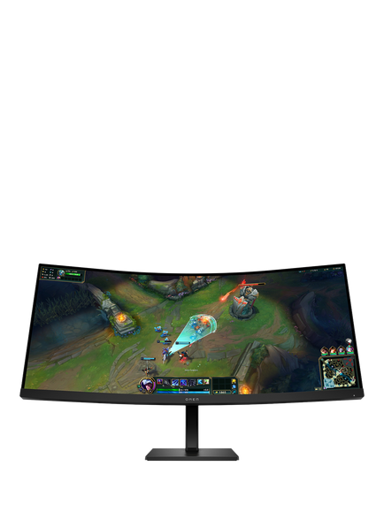 HP OMEN 34c HDR Wide Quad HD Curved Gaming Monitor, 34”, Black, Black