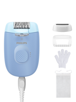 Philips 4000 Series BRE247/00 Epilator, Blue - view 2, Blue
