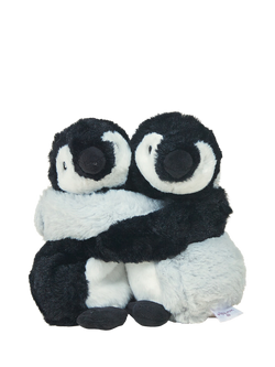 Warmies Huggies Penguins Microwaveable Soft Toy, Black / White, Black / White