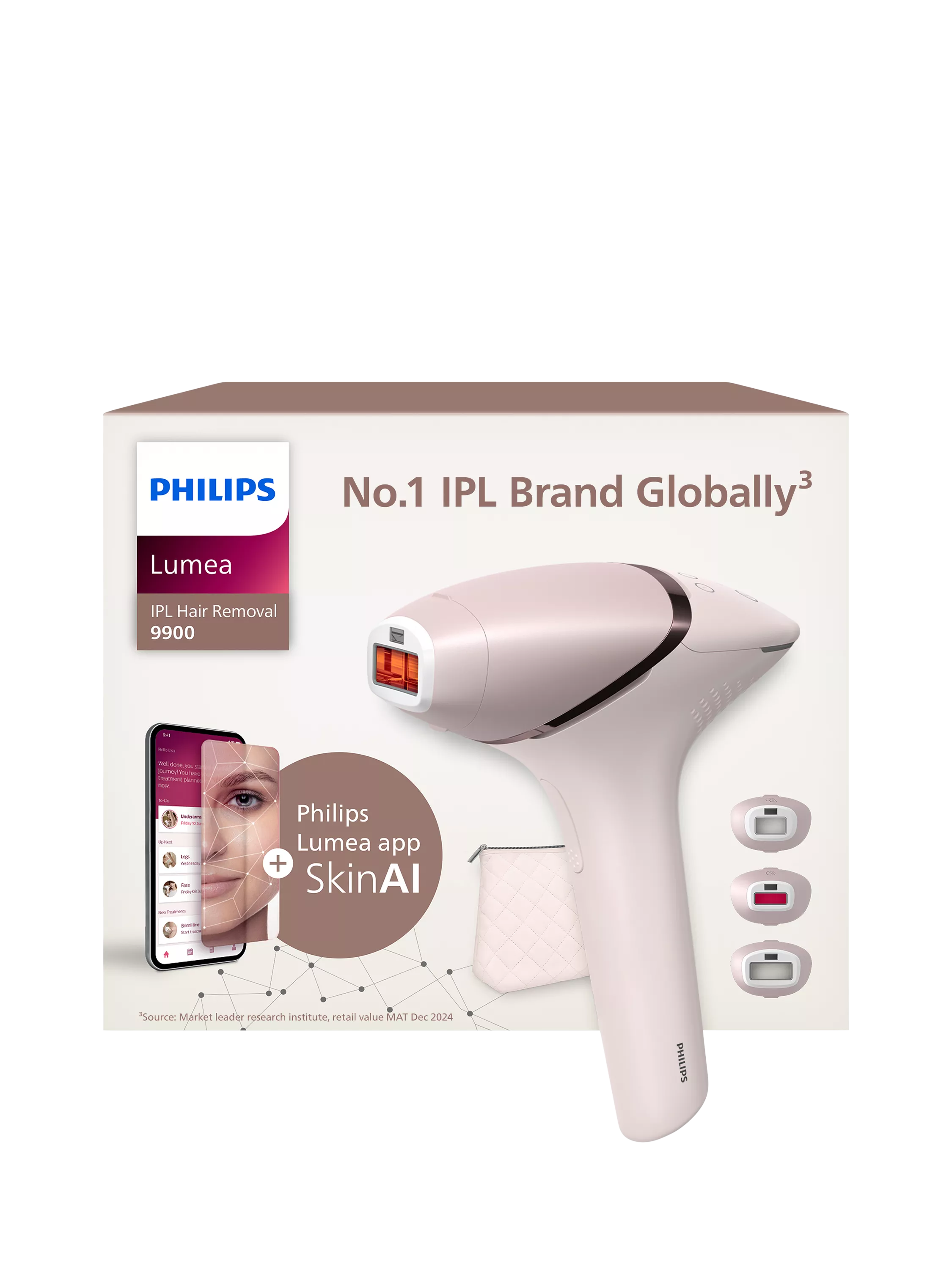 Philips Lumea 9900 Series, IPL Hair Removal Device, With SkinAI