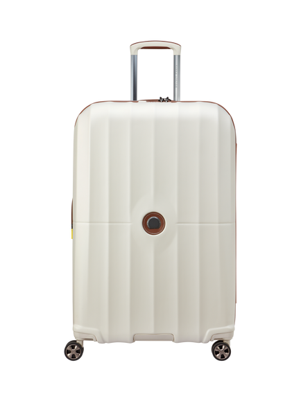 DELSEY Paris Carrousel 2.0 4-Wheel 77cm Large Suitcase, 110L, Off White