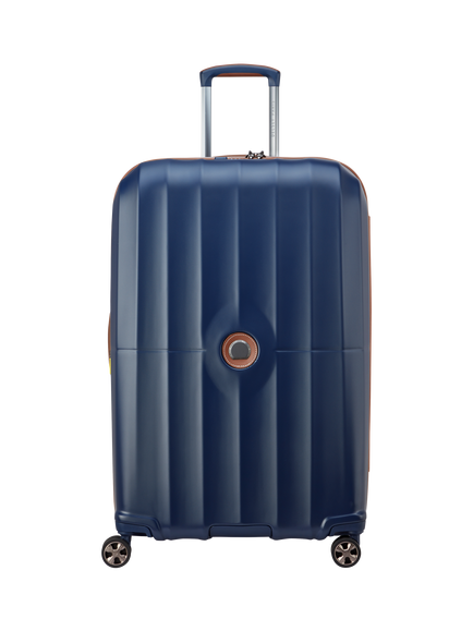 DELSEY Paris Carrousel 2.0 4-Wheel 77cm Large Suitcase, 110L, Blue