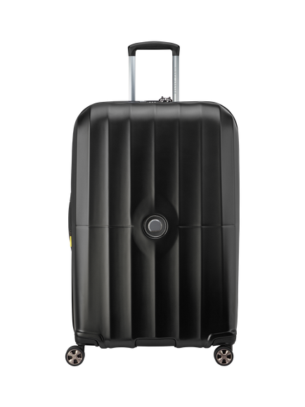 DELSEY Paris Carrousel 2.0 4-Wheel 77cm Large Suitcase, 110L, Black