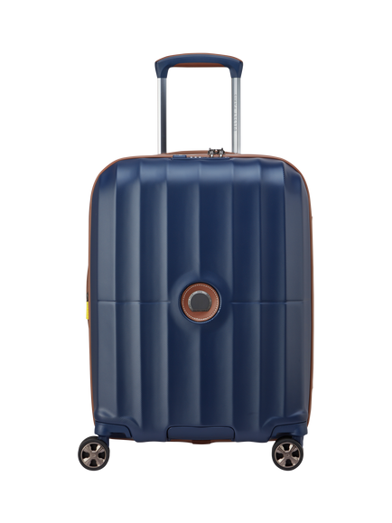 DELSEY Paris Carrousel 2.0 4-Wheel 55cm Cabin Case, 35L, Blue
