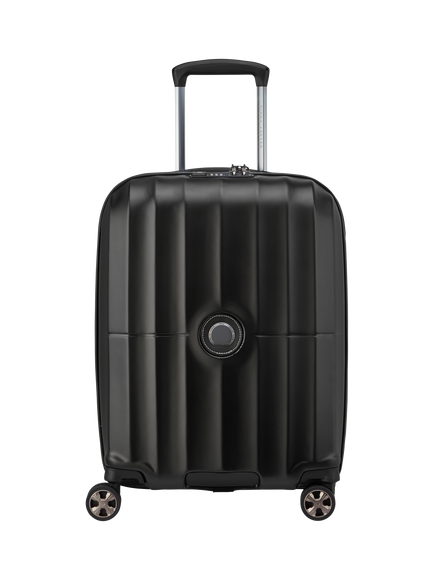 DELSEY Paris Carrousel 2.0 4-Wheel 55cm Cabin Case, 35L, Black